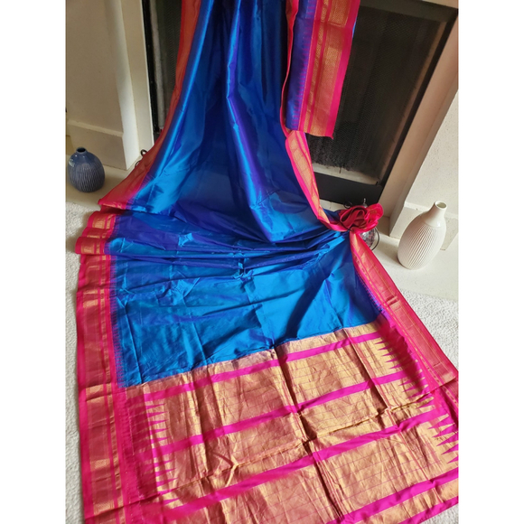 Handmade Dresses & Skirts - Women Pure Silk Ilkal Saree Handloom Wedding Designer Festive Party